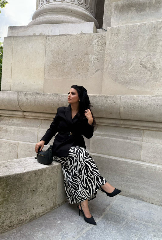 Jupe Ava – Satin zébré