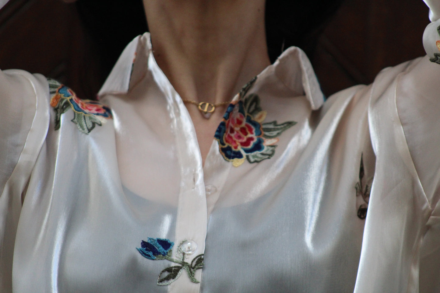 Chemise AZÉLIA Brodée