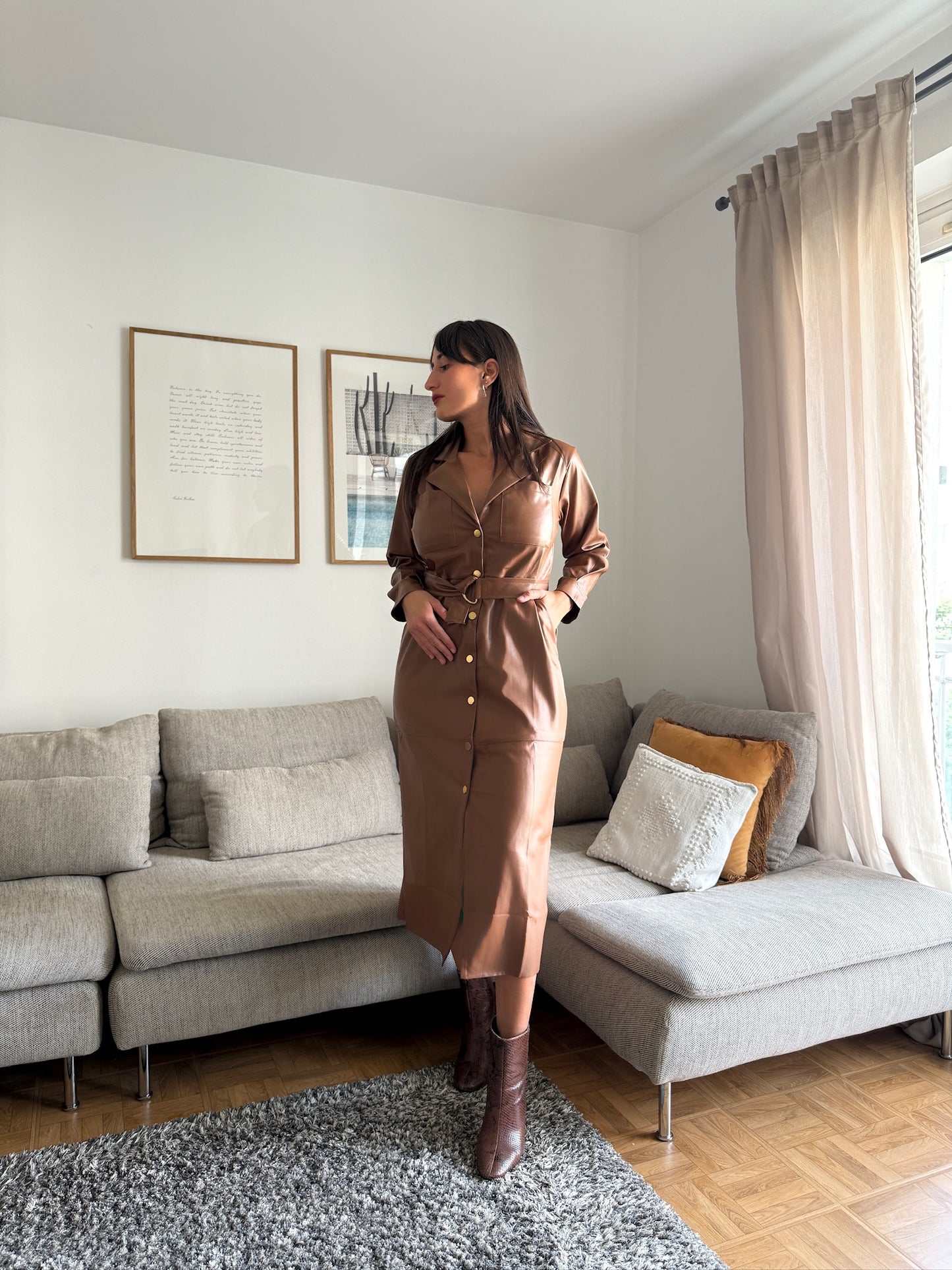 Robe Tailleur Similicuir