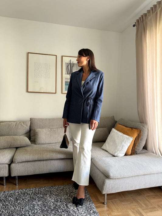 Blazer Aveline – Bleu Minuit