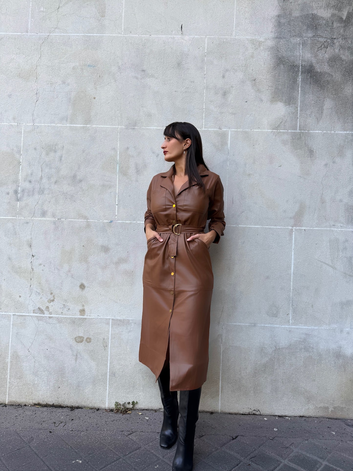 Robe Tailleur Similicuir