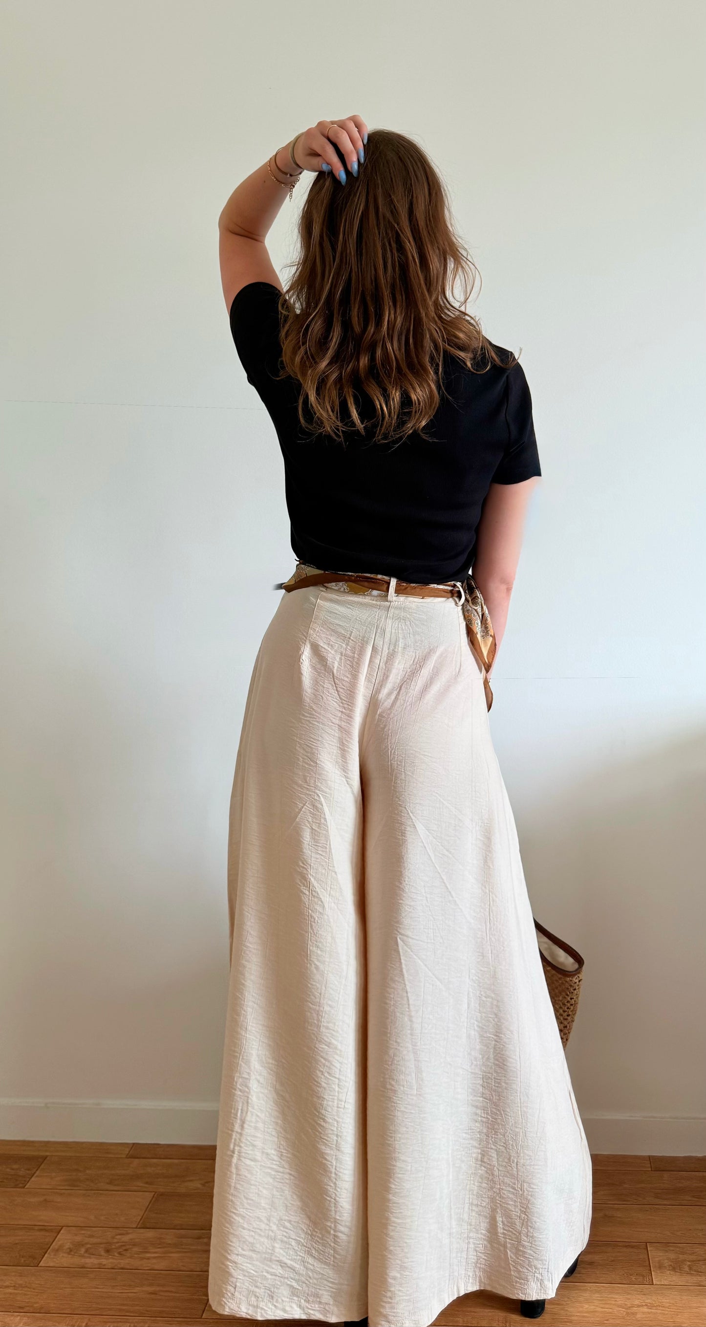Pantalon Palazzo - Ecru