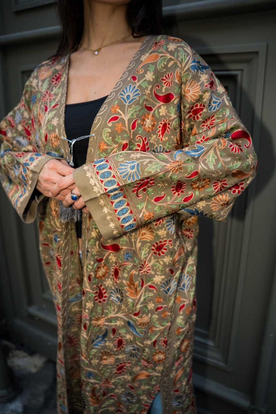 Kimono Lola brodé — Pièce unique