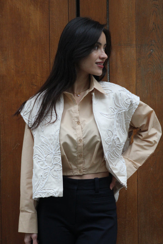 Gilet ÉLIA Brodé