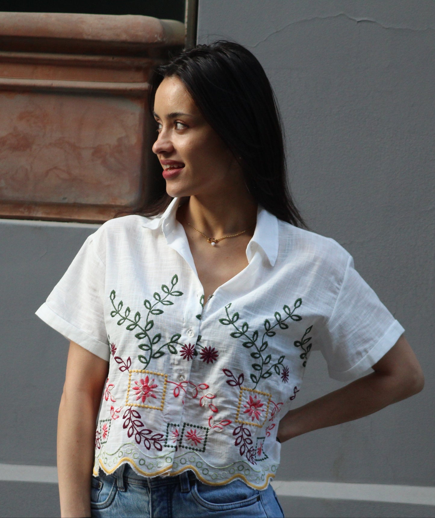 Chemise ISÉA Brodée