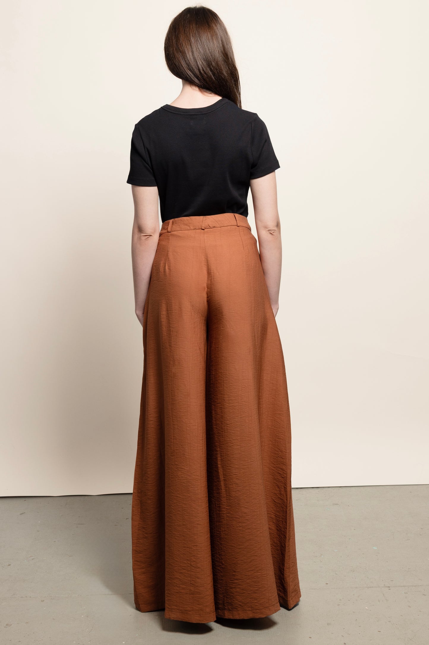 Pantalon Palazzo - Brique