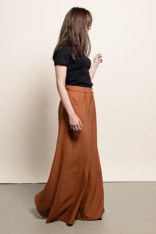 Pantalon Palazzo - Brique